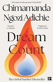 Bilden föreställer omslaget till boken Dream count, av Chimamanda Ngozi Adichie