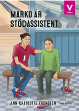 Bilden föreställer omslaget till boken MArko är stödassistent, av Ann-Charlotte Ekensten